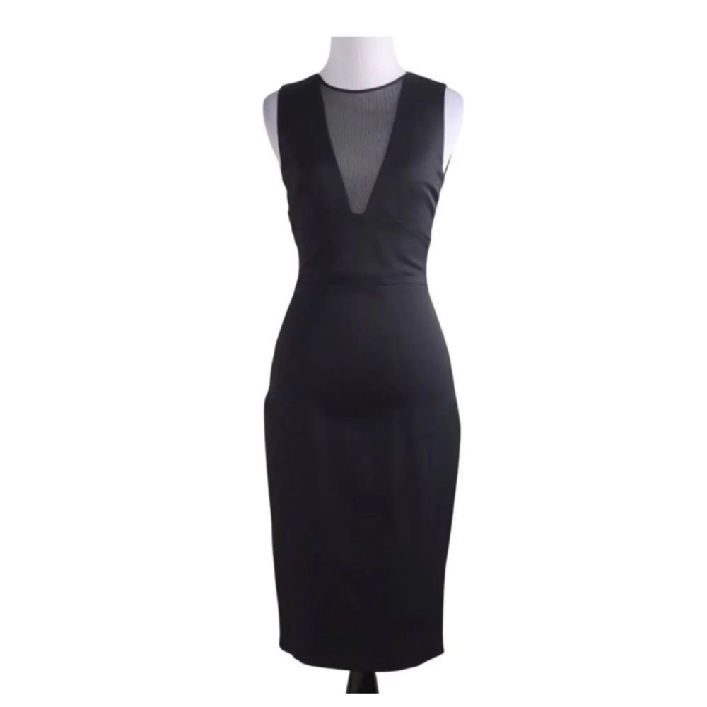Reiss Brightwell Sheer Paneled Dress NEW